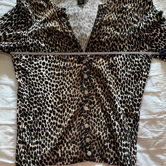 EUC WHBM leopard Cardigan - Sz S - Picture 7 of 8